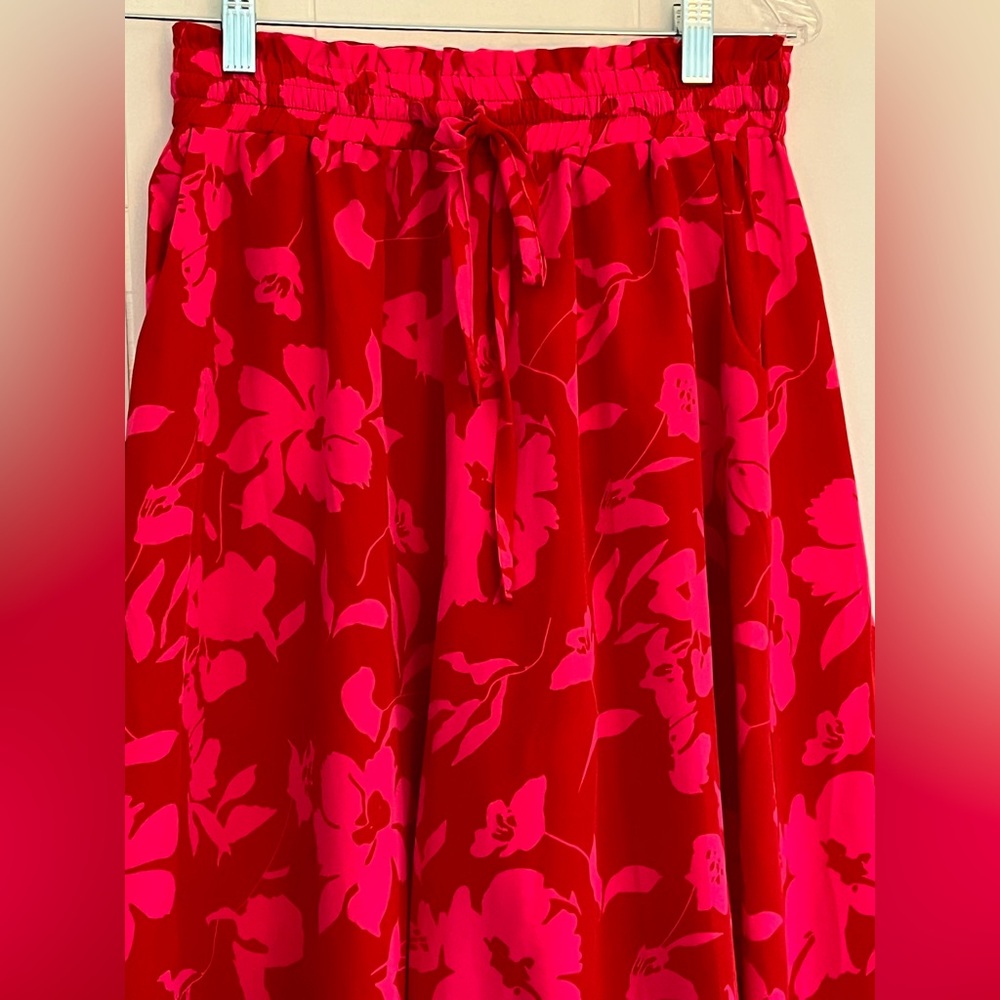 NEW PrettyGarden Wide Leg Palazzo Pants High Waisted Flowy Pockets Size Medium - Picture 4 of 12
